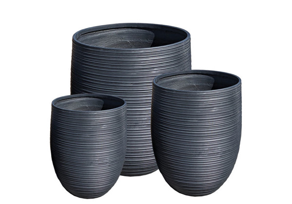 Picture of Round Tall Pots w/ Lines