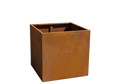 Picture of Medium Cube Corten Steel Planter