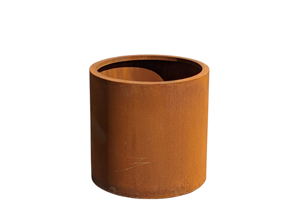 Picture of Small Cylinder Corten Steel Planter